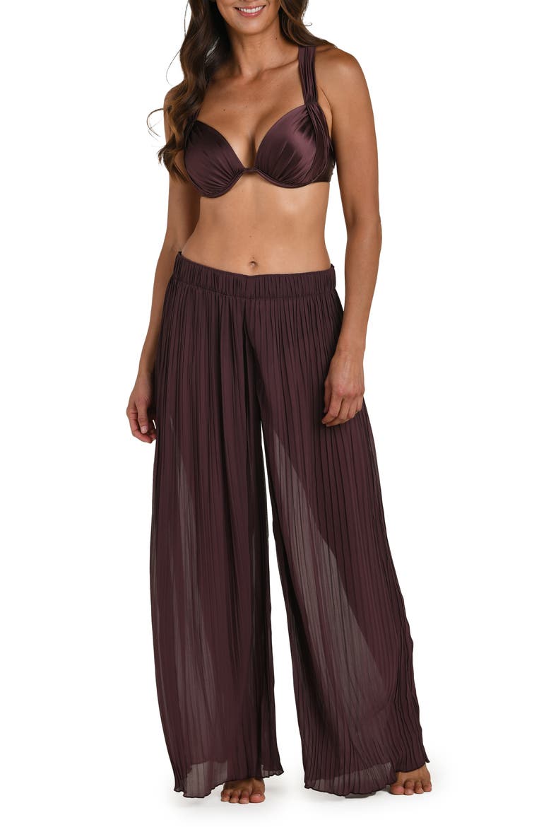 Sunbeams Pleat Cover-Up Pants, Main, color, TRUFFLE