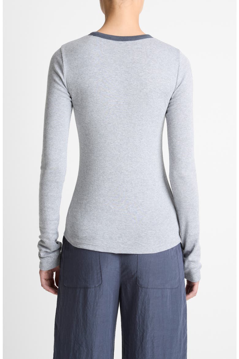 Heather Tipped Long Sleeve T-Shirt, Alternate, color, HEATHER THISTLE COMBO