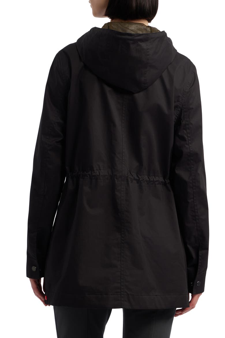 Adela Classic Waterproof Rain Jacket, Alternate, color, BLACK