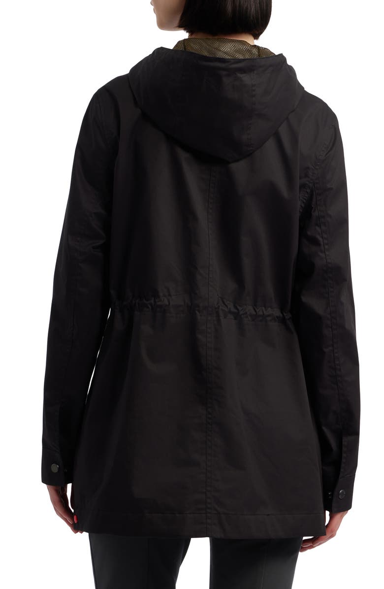 Hunter Adela Classic Waterproof Rain Jacket, Alternate, color, Black