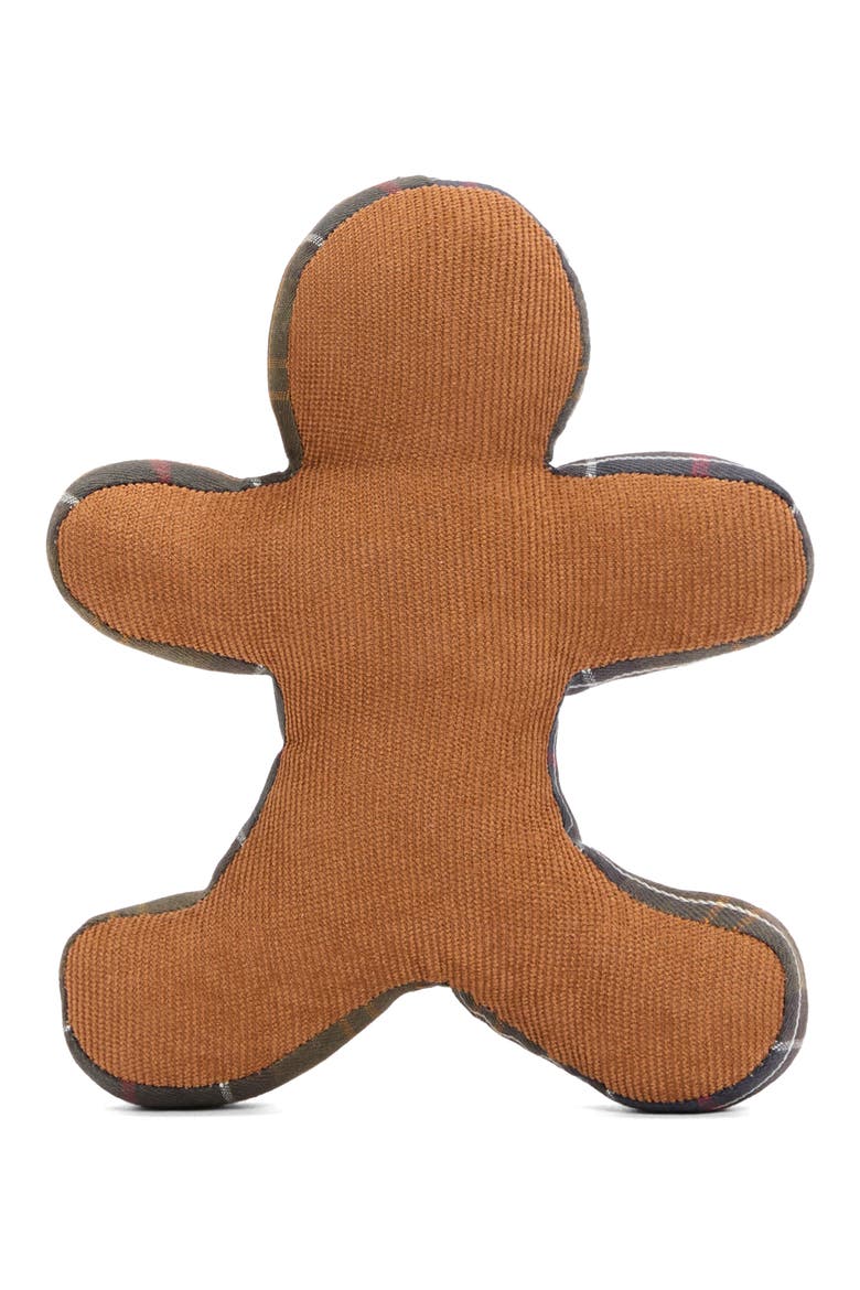 Gingerbread Man Dog Toy, Alternate, color, BROWN