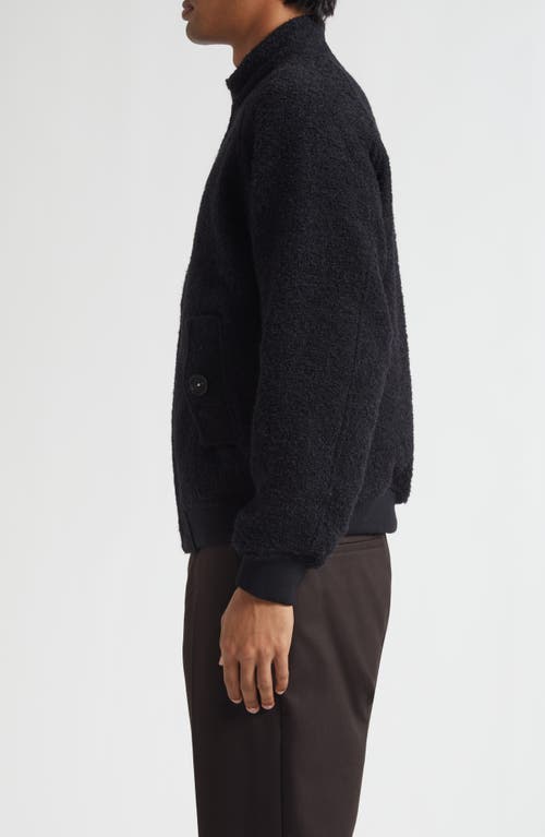 Massimo Alba Bleeker Reversible Bomber Jacket In Black