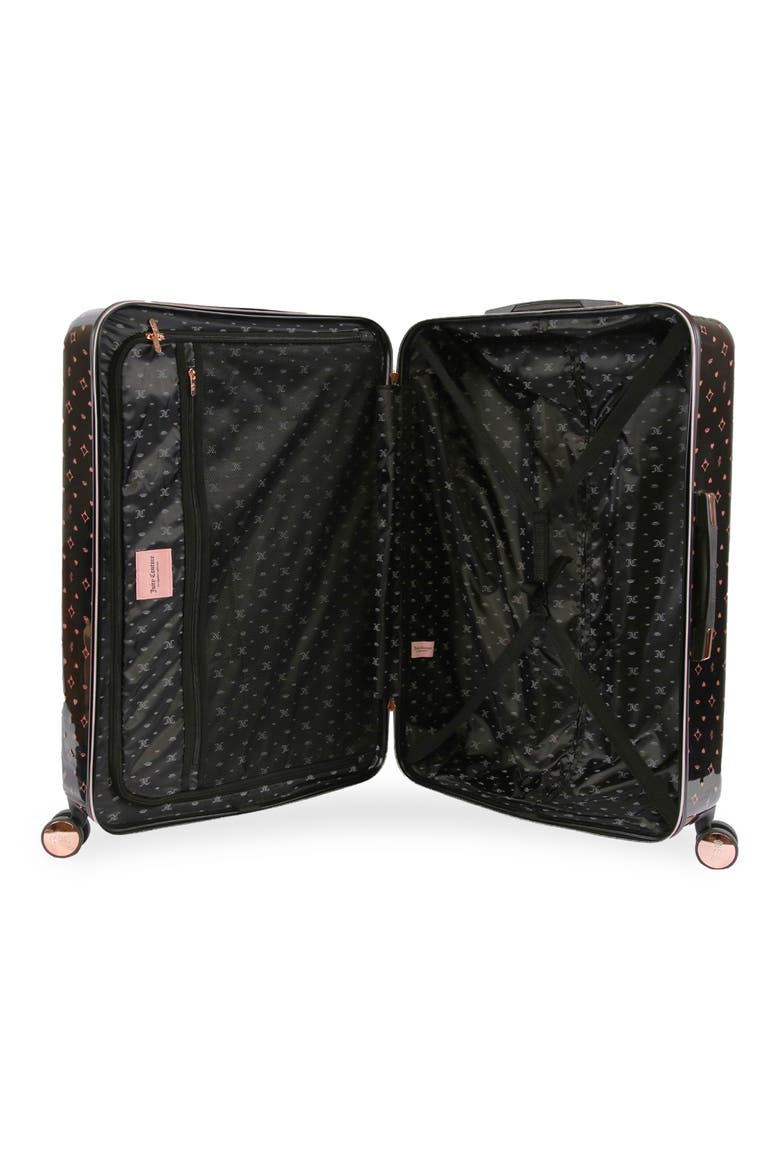 Arwen 2-Piece Hardside Luggage Set, Alternate, color, BLACK ROSE GOLD