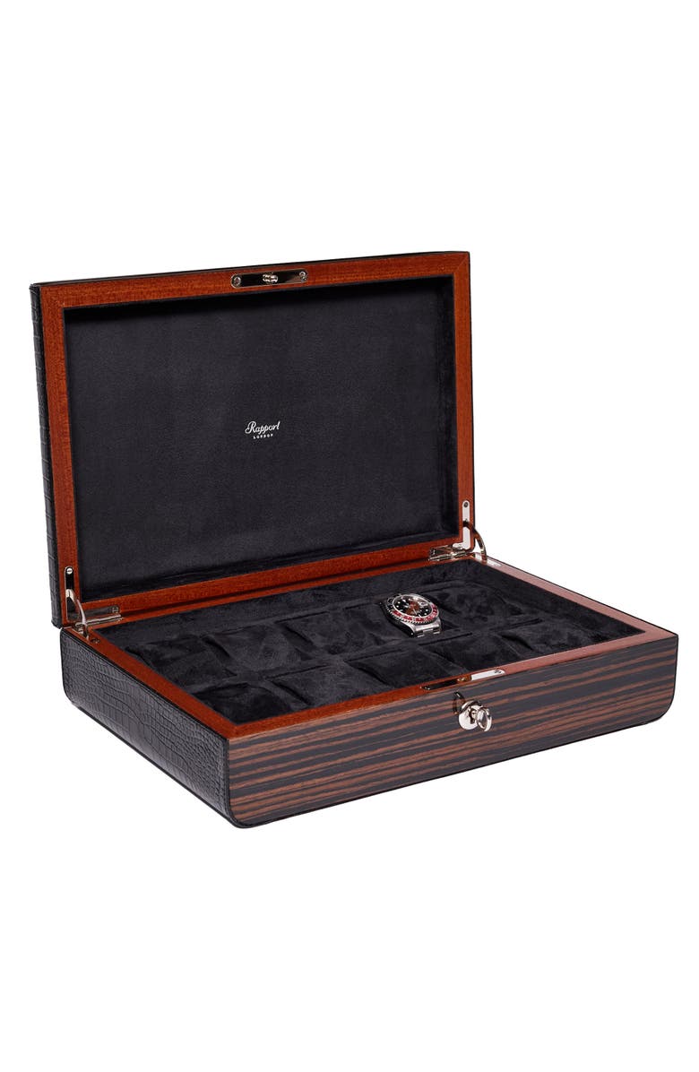 Rapport London MAYFAIR TEN WATCH BOX, Alternate, color, Brown