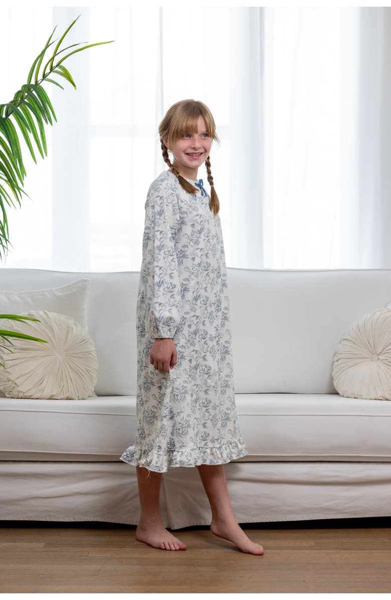 Pouf Toile Nightgown, Alternate, color, Blue