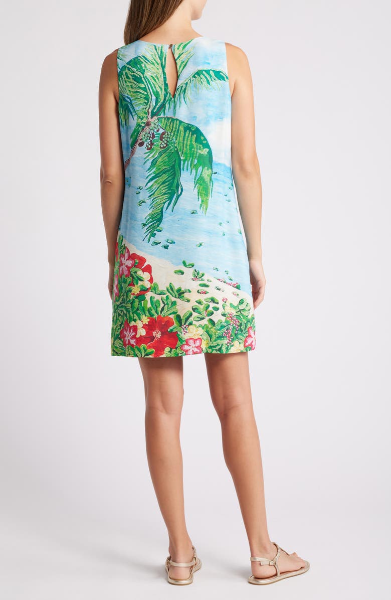 Tommy Bahama Coastal Comforts Sleeveless Silk Shift Dress, Alternate, color, 