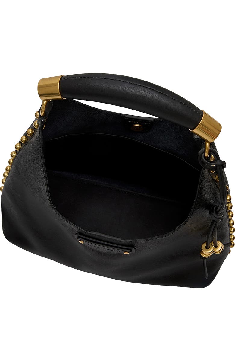 Rebecca Minkoff Nolita Leather Top Handle Bag, Alternate, color, Black