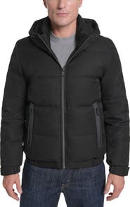 Cole Haan Stretch Twill Down and Feather Fill Puffer Jacket