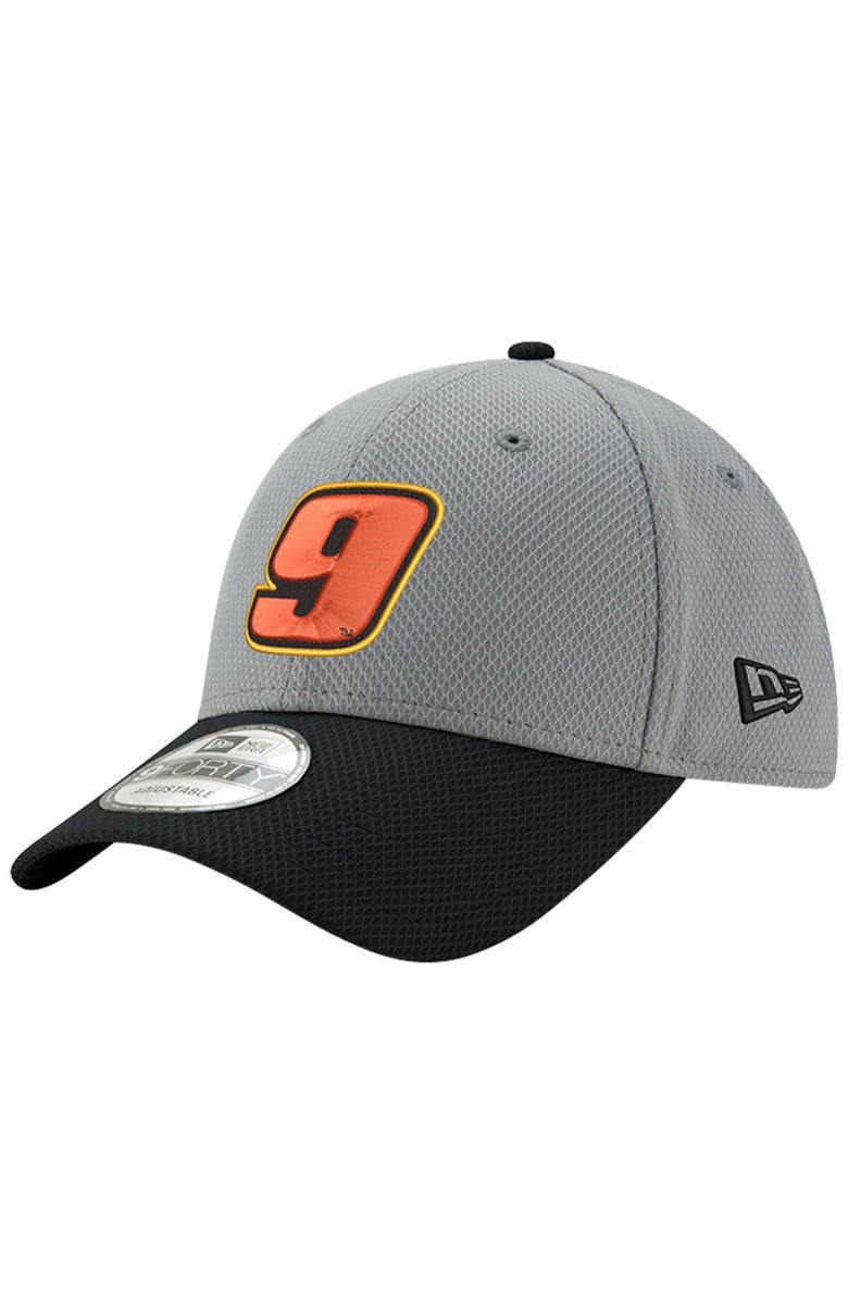 New Era Men's New Era Gray/Black Noah Gragson Big Number 9FORTY Snapback Adjustable Hat, Alternate, color,