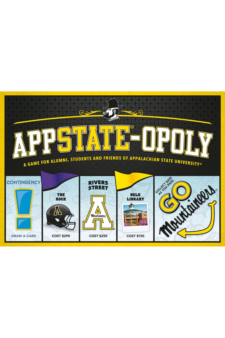 Appalachian State Univ App Stateopoly Monopoly Board Game, Main, color, Multicolored