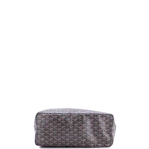 Pre-owned Goyard  Goyard Saint Louis Tote Coated Canvas Pm In Gray