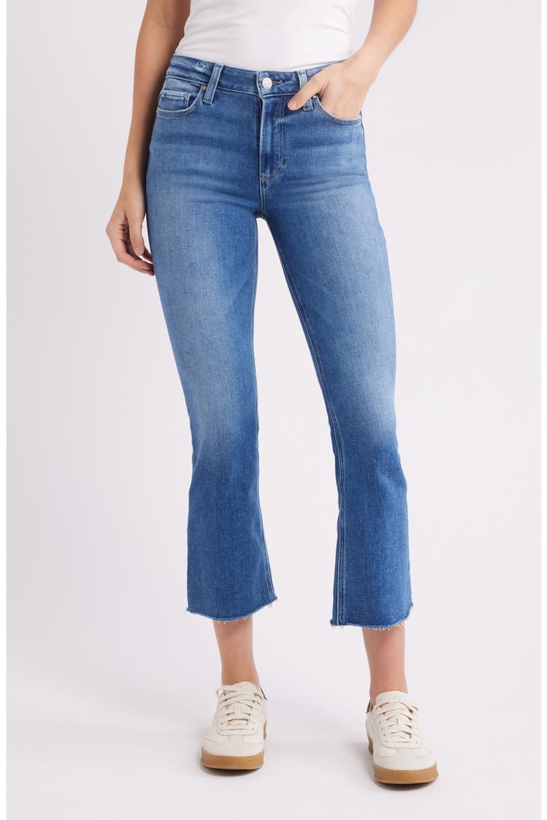 Colette Raw Hem Crop Flare Jeans, Main, color, WESTMINSTER DISTRESSED