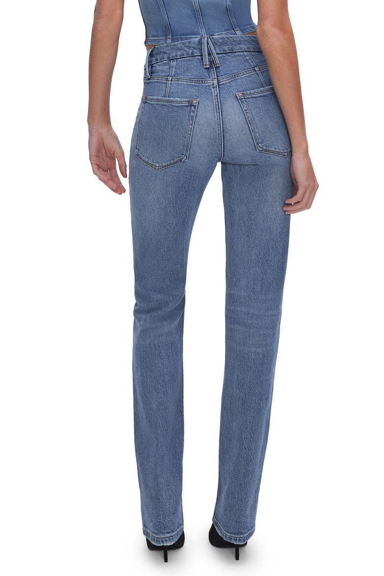 Good Icon High Waist Straight Leg Jeans, Alternate, color, INDIGO575