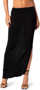 EDIKTED Milan Slit Maxi Skirt