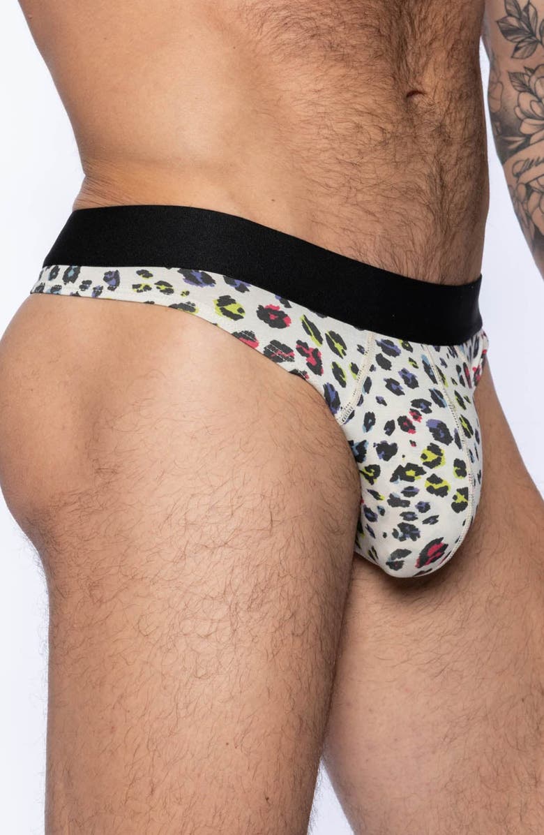 BIKE Active Thong, Alternate, color, Animal Print