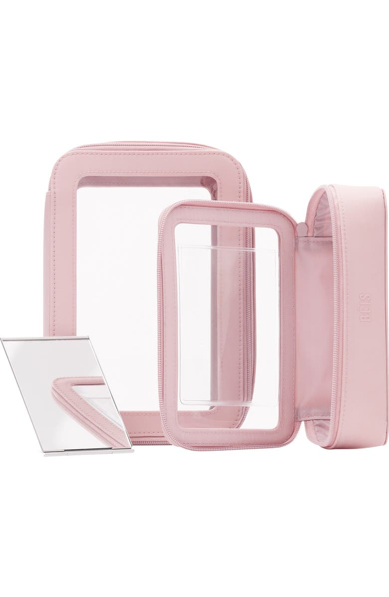 Béis The In-Flight Set of 2 Cosmetics Bags, Alternate, color,