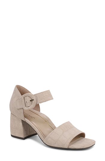 Vionic Chardonnay Block Heel Sandal In Neutral