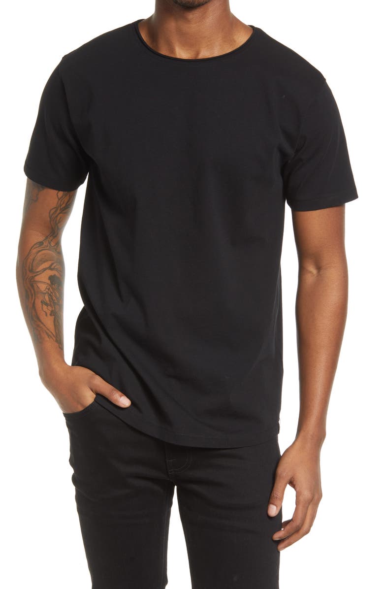 Scotch & Soda Raw Edge Organic Cotton T-Shirt, Main, color, 