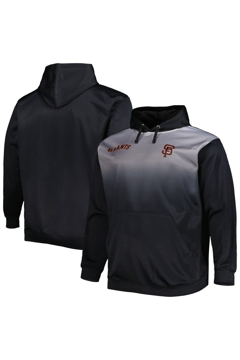 Men's Black San Francisco Giants Fade Sublimated Fleece Pullover Hoodie, Main, color, Black