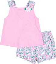 Florence Eiseman Top with Flower and Floral Print Shorts