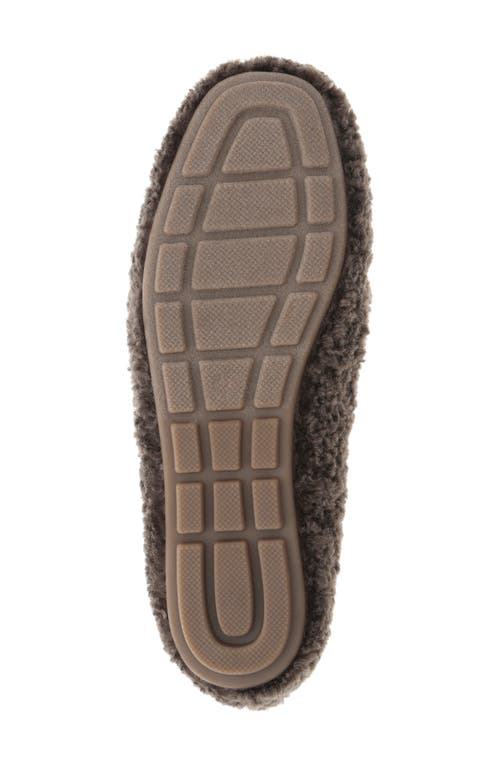Mia Harmonie Faux Shearling Bit Slipper In Brown