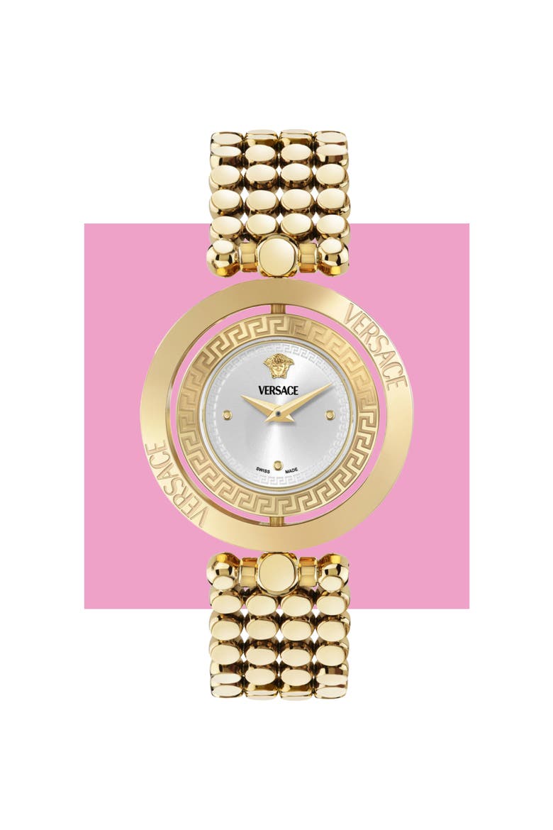 Eon Jewel Bracelet Watch, 34mm, Main, color, GOLD/ SILVER