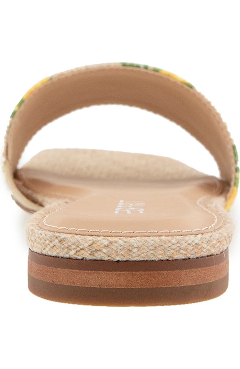 Esprit Rylee Slide Sandal, Alternate, color, Natural Linen/ Lemon