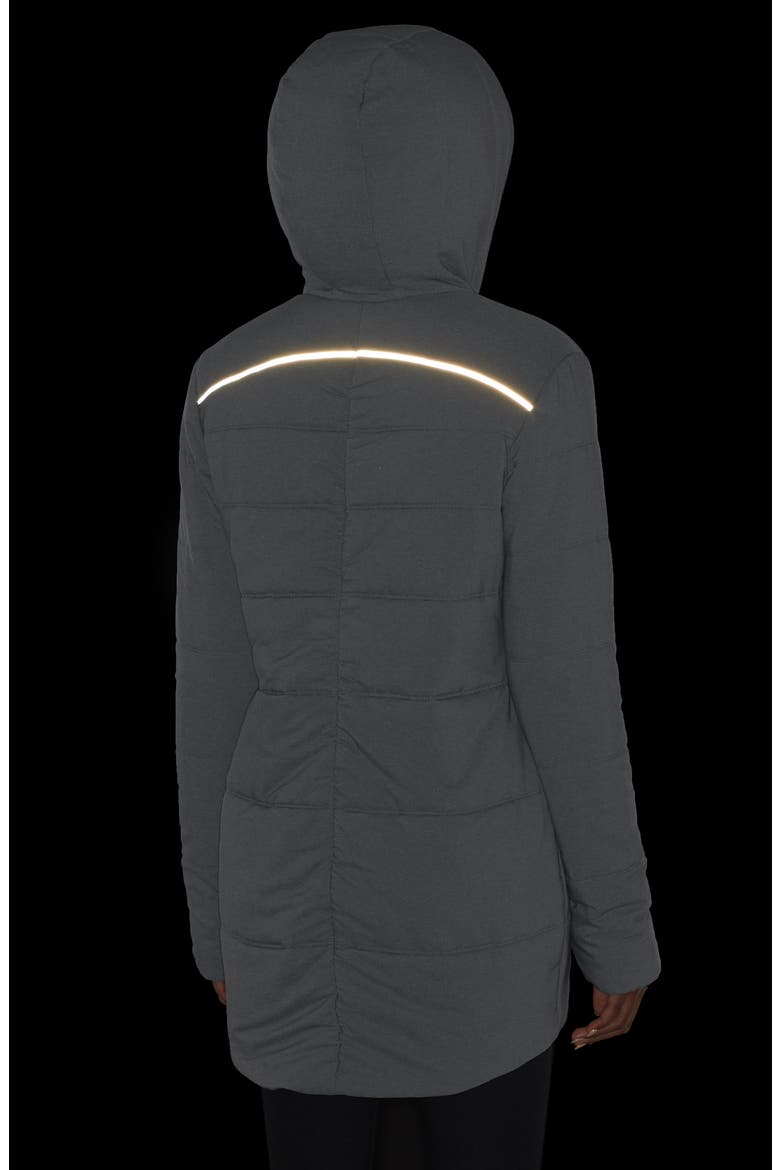 Daphne Hooded Puffer Jacket, Alternate, color, GREY SLATE MELANGE