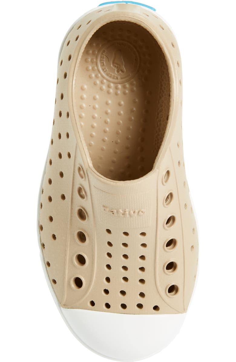 Native Shoes Kids' Jefferson Water Friendly Slip-On Sneaker, Alternate, color, Tan/ Shell White