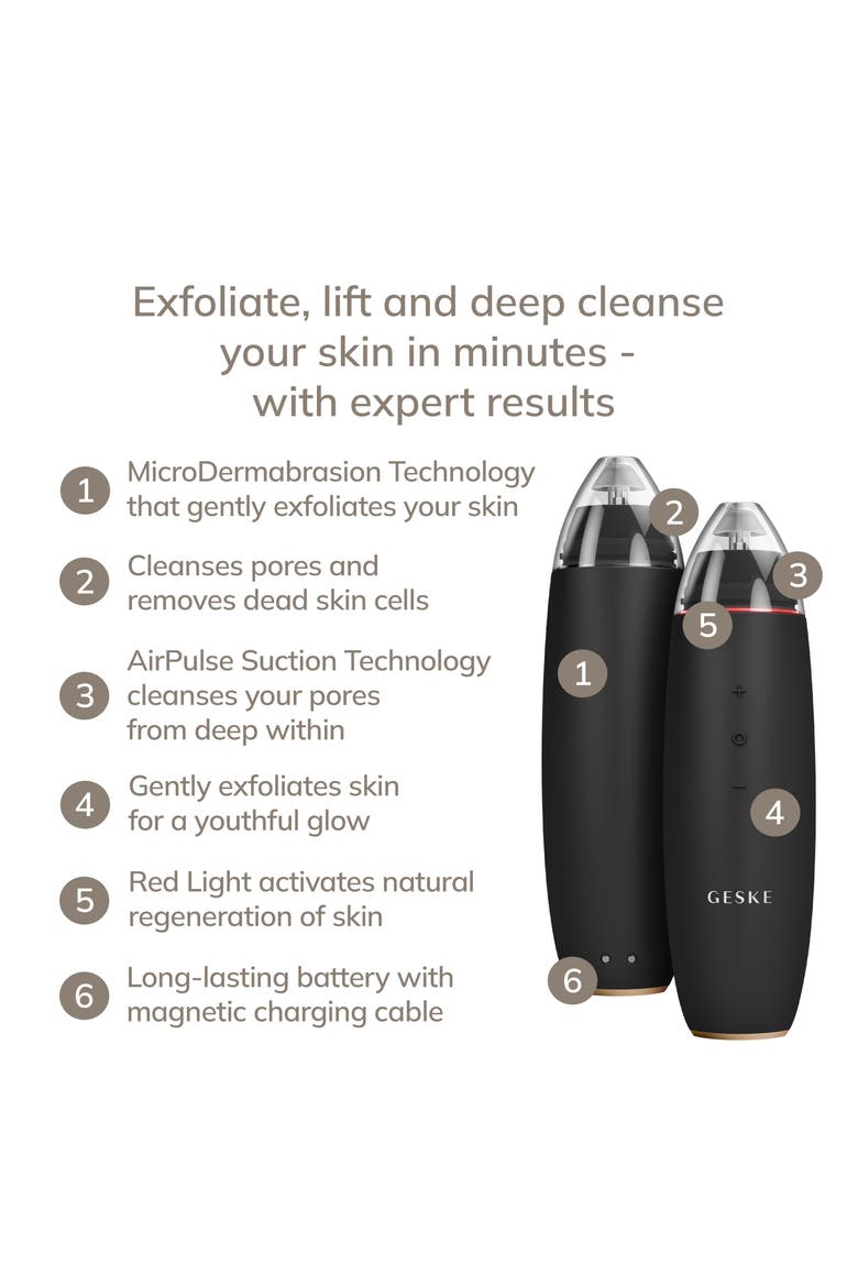 SmartAppGuided MicroDermabrasion Blackhead Remover | 7 in 1, Alternate, color, Gray