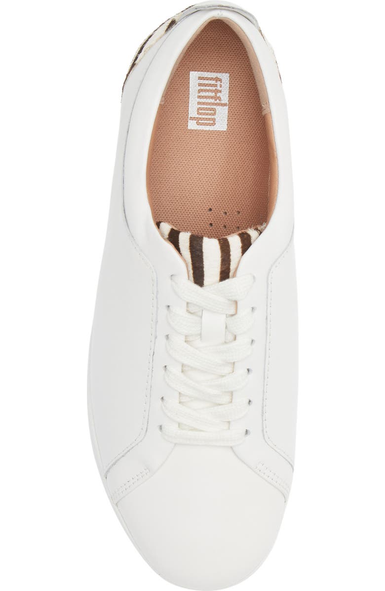 FitFlop Rally Leather & Genuine Calf Hair Sneaker, Alternate, color,