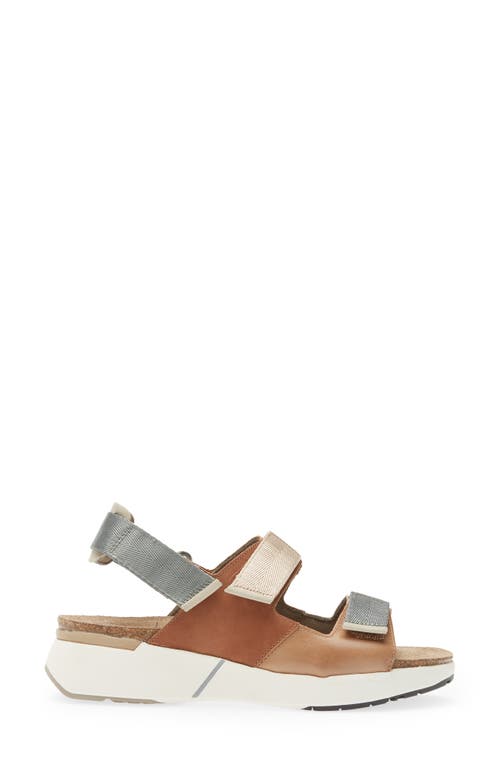 Naot Odyssey Slingback Sandal In Tan/latte/ivory