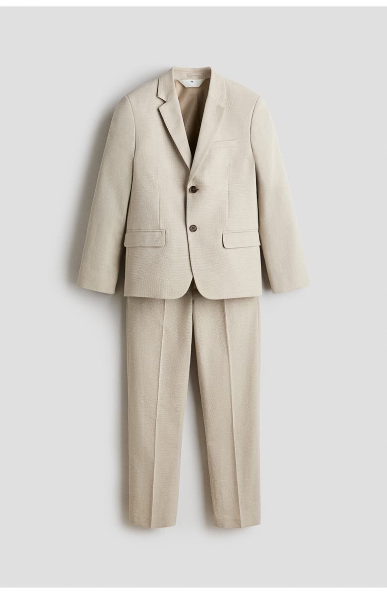 H&M Linen-blend suit, Alternate, color, 