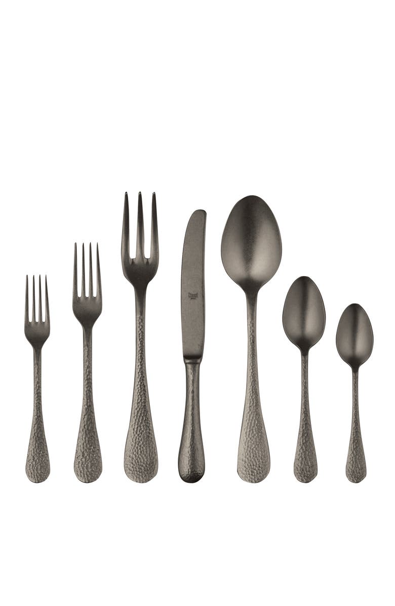 Mepra Epoque Pewter Flatware Set - 32 Pieces, Main, color, Black Gold