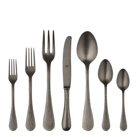 Epoque Pewter Flatware Set - 32 Pieces