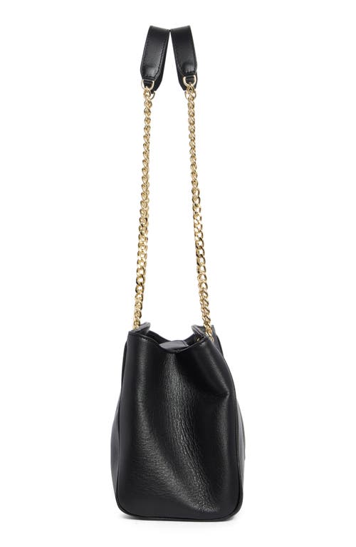 Valentino By Mario Valentino Angelina Signature Leather Shoulder Bag In Black
