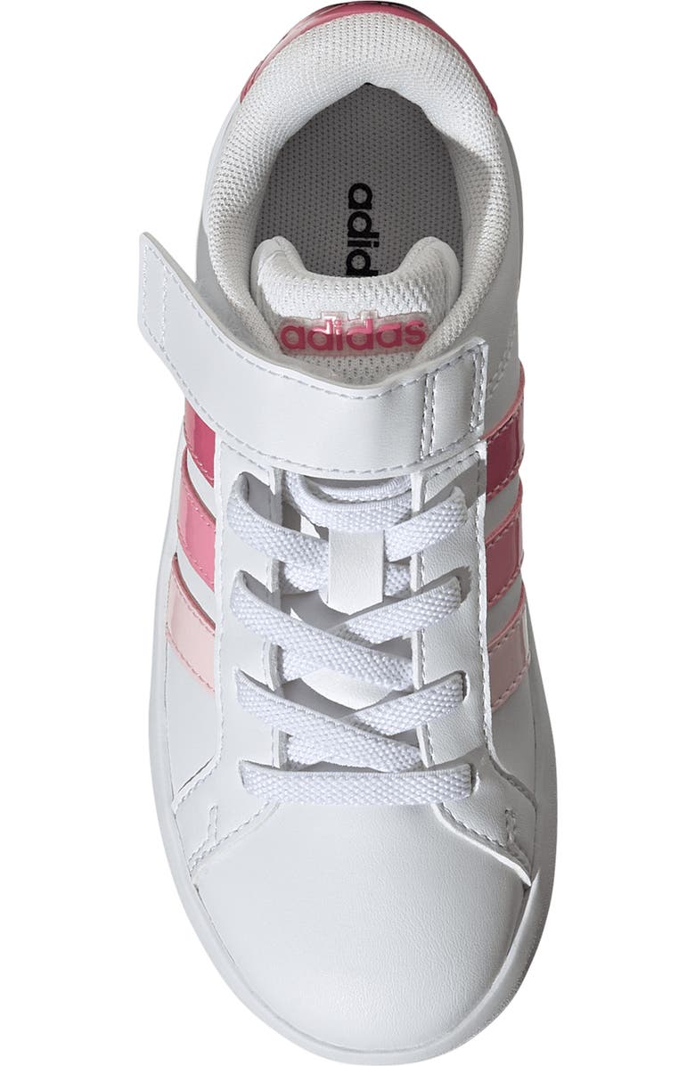 adidas Kids' Grand Court 3-0 Sneaker, Alternate, color, White/ Pink Fusion/ Bliss Pink