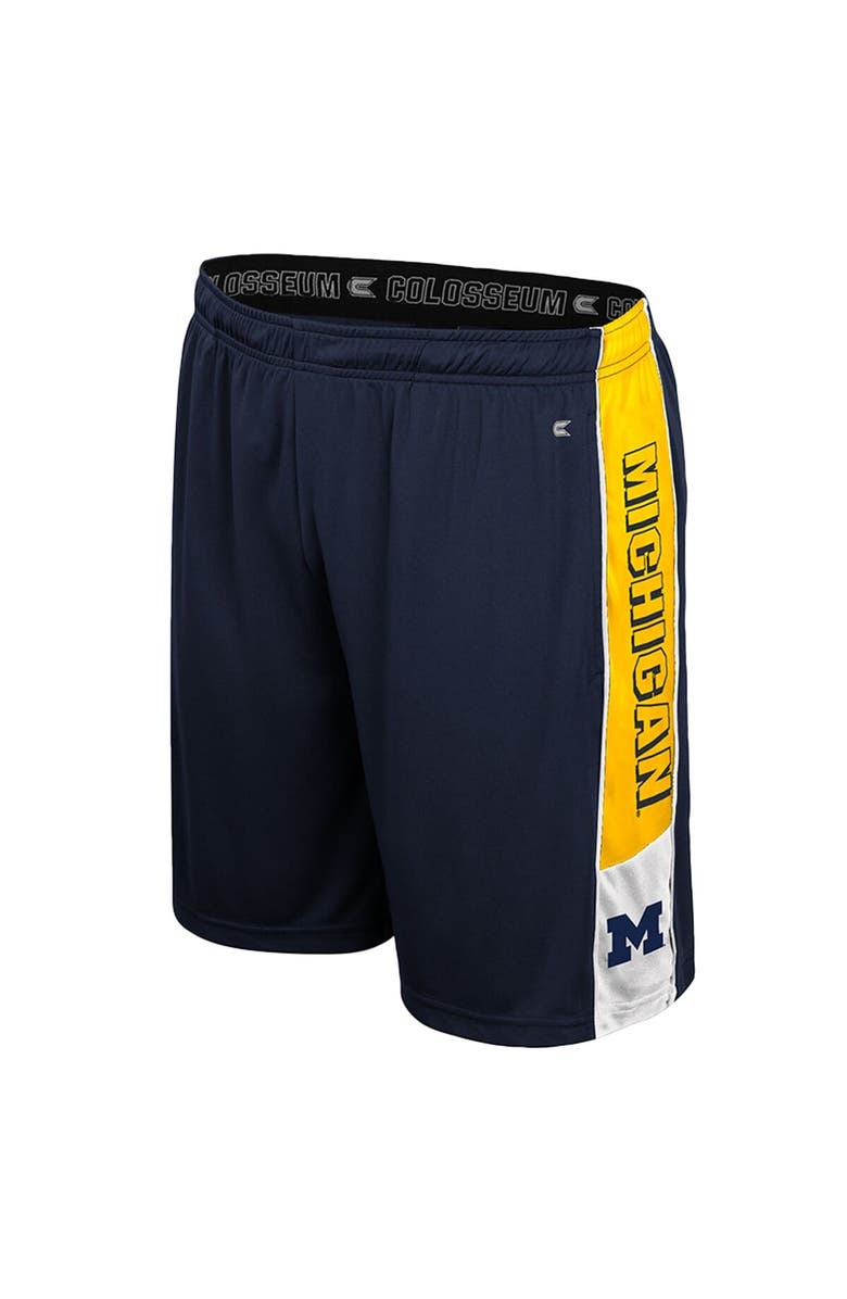 COLOSSEUM Men's Colosseum Navy Michigan Wolverines Quantum Shorts, Alternate, color, 