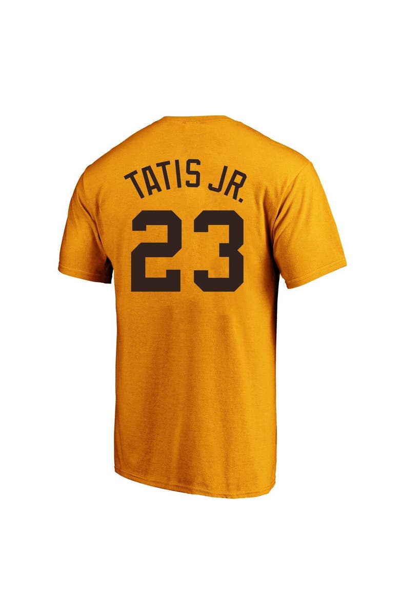 PROFILE Men's Fernando Tatís Jr. Gold San Diego Padres Big & Tall Name & Number T-Shirt, Alternate, color, Gold