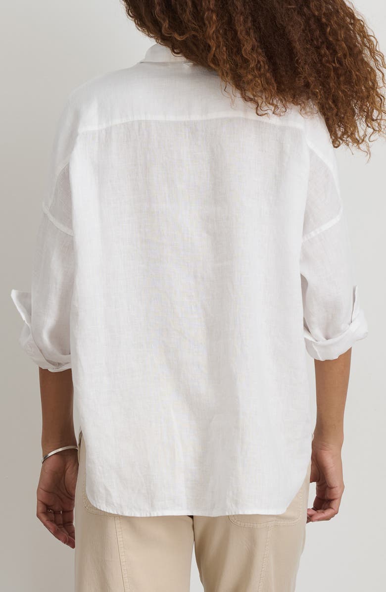 Alex Mill Jo Linen Shirt, Alternate, color, White