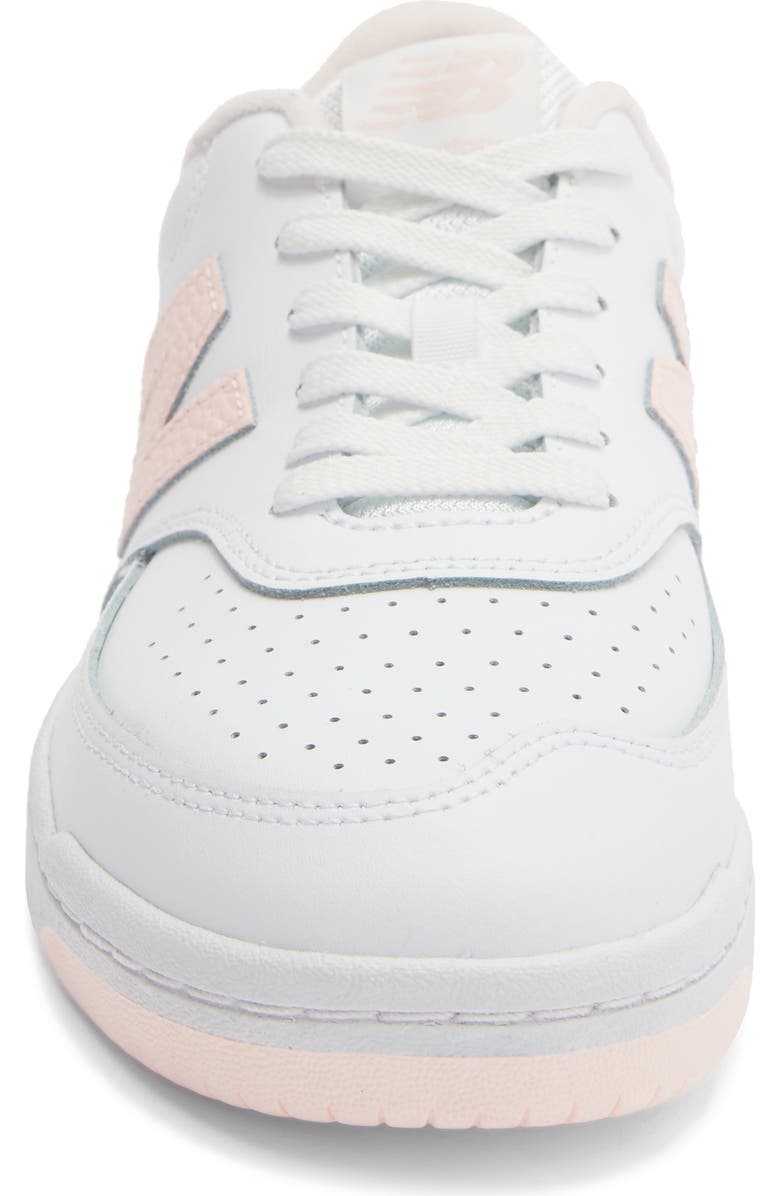 New Balance 080 Sneaker, Alternate, color, White/ Shell Pink