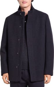 Theory Clarence Wool Melton Coat