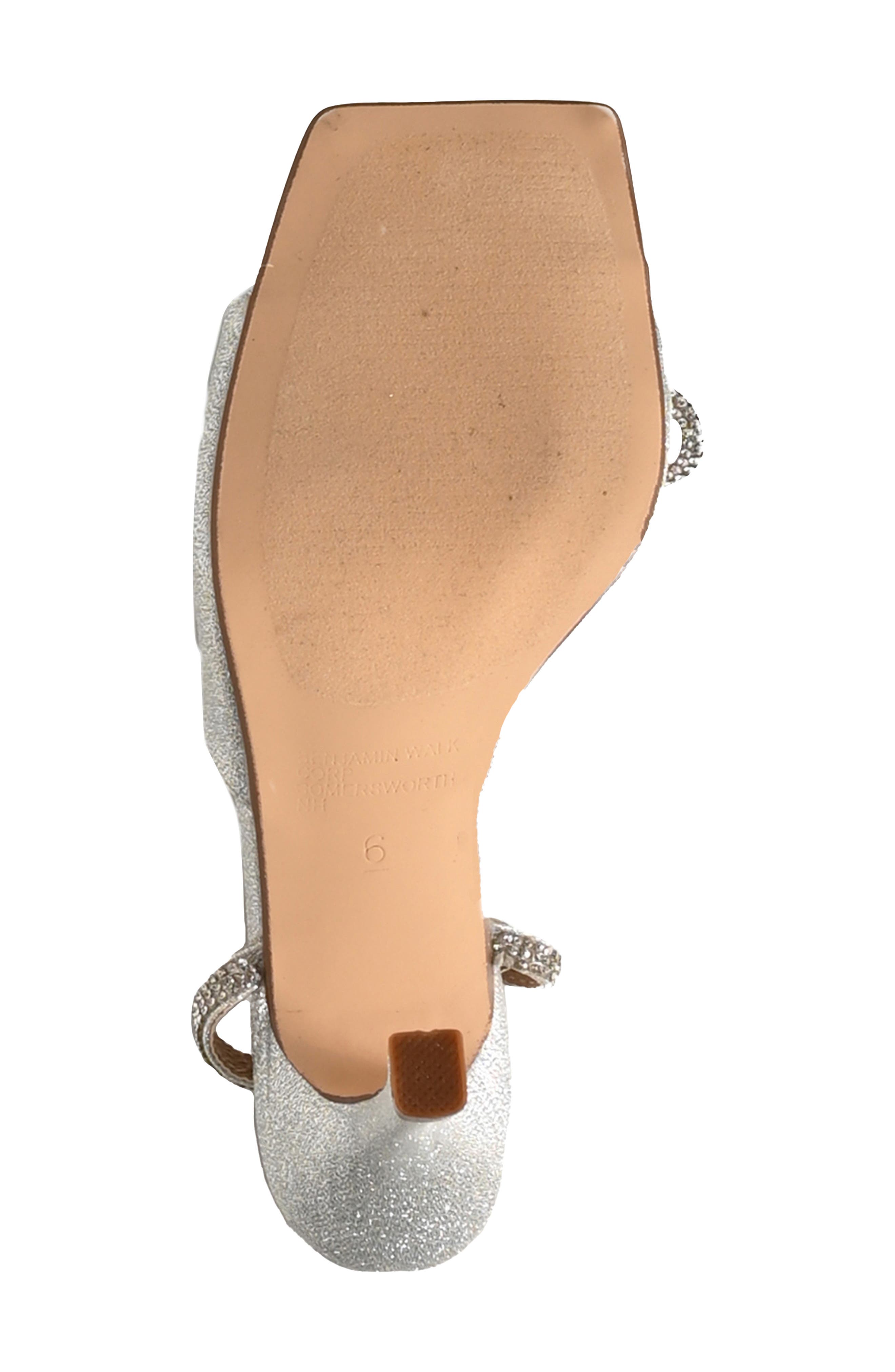 Lux Ankle Strap Sandal, Alternate, color, SILVER