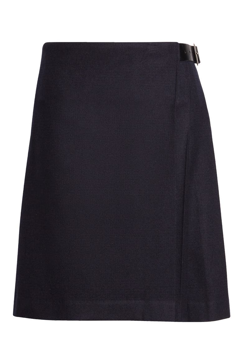 x Le Kilt Glen Plaid Wool & Cashmere Kilt, Alternate, color, NAVY SHADOW CHECK