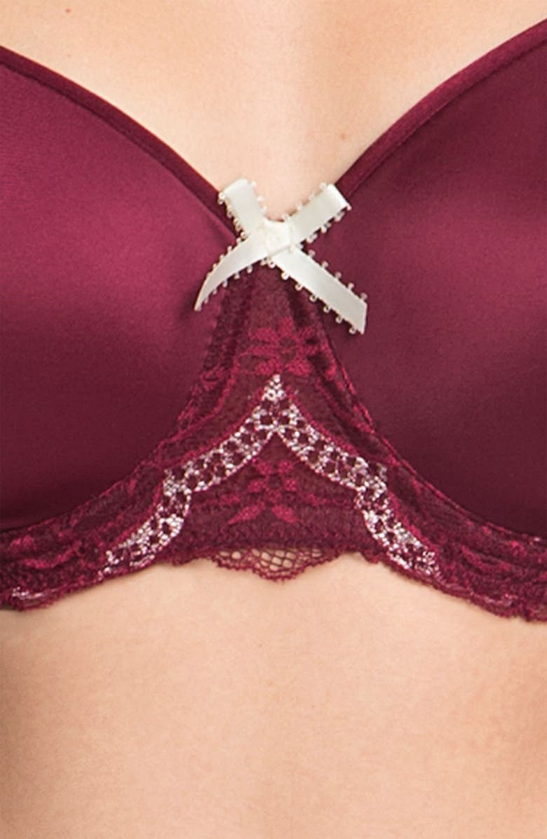Le Mystère 'Dream Luxe Tisha' Underwire Bra, Alternate, color, Merlot