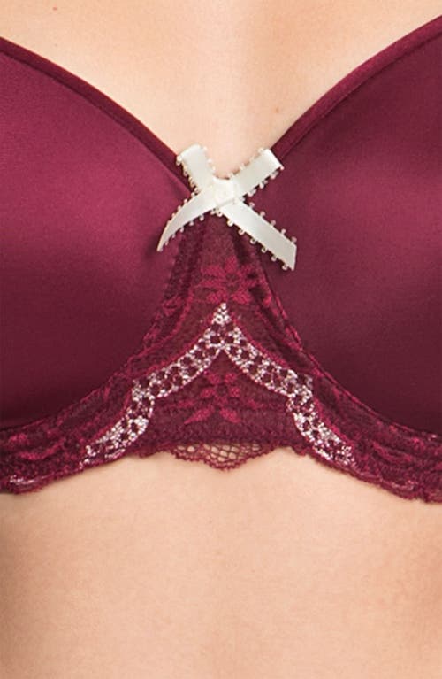 Le Mystere Le Mystère 'dream Luxe Tisha' Underwire Bra In Burgundy