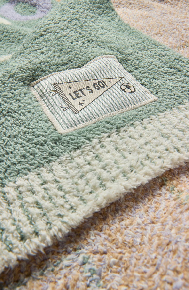 Barefoot Dreams<sup>®</sup> CozyChic<sup>®</sup> Goal Stroller Blanket, Alternate, color, Sage Green Multi