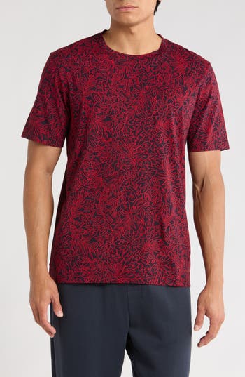 Hugo Boss Hugo Dveiop Cotton Graphic T-shirt In Red