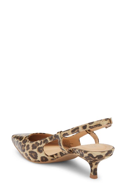 Reaction Kenneth Cole Maggie Kitten Heel Slingback Pump In Brown