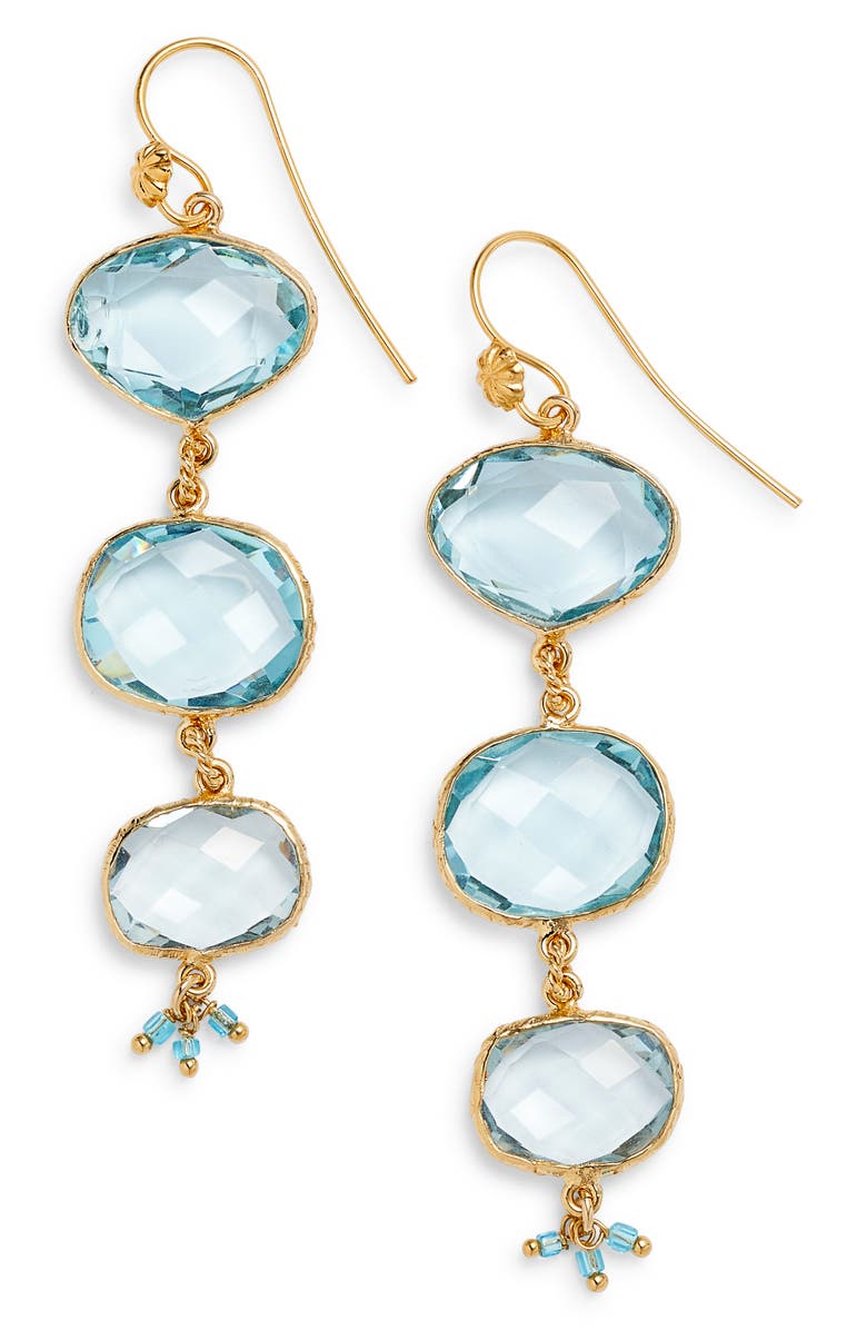 Gas Bijoux Linear Drop Earrings, Main, color, 